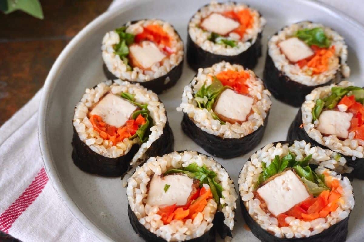 Kimbap (Korean Seaweed Rice Roll) - Plant-Based Matters